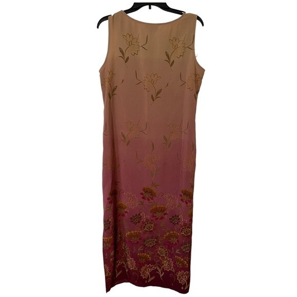 Jennifer Moore Long Floral Print Dress-Size 10 - Picture 2 of 7